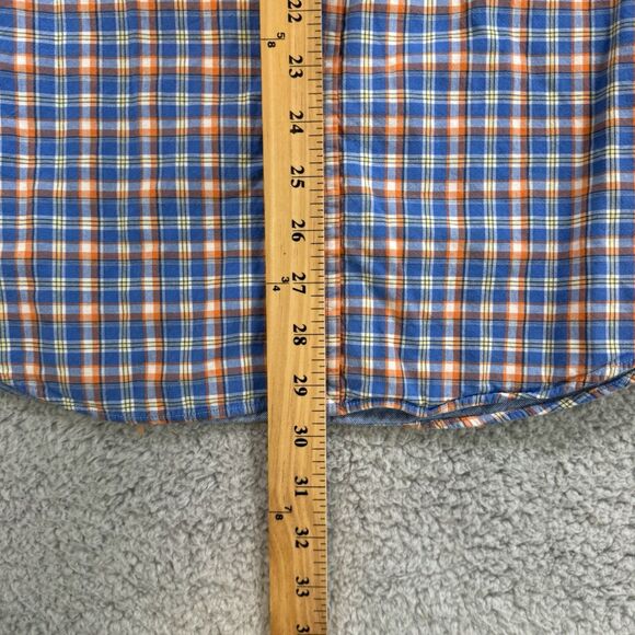 Ralph Lauren Shirt Mens L Blue Plaid Long Sleeve Button Down Classic Fit - Picture 7 of 9